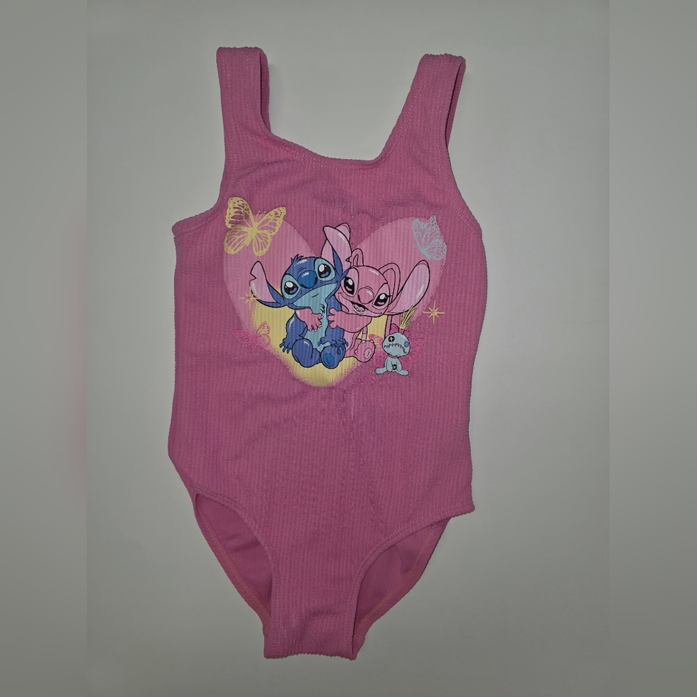 Disney Pink Lilo & Stitch One Piece Bathing Suit